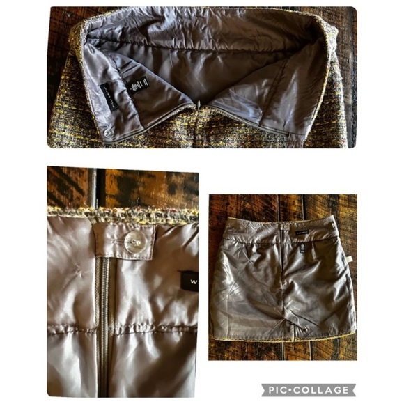 Beautiful Tweed like wool blend Women’s Willi Smith lined Skirt Size 8 - Picture 6 of 14